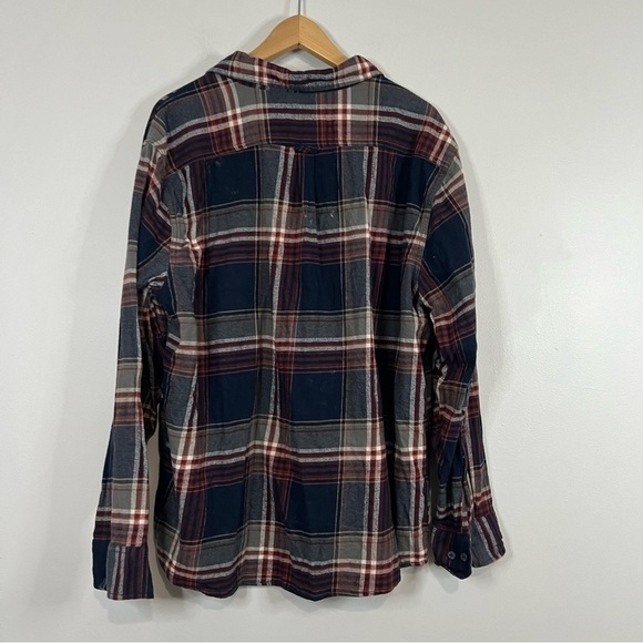 Eddie Bauer Vintage Blue / Red Flannel Shirt 2XL - Picture 7 of 7